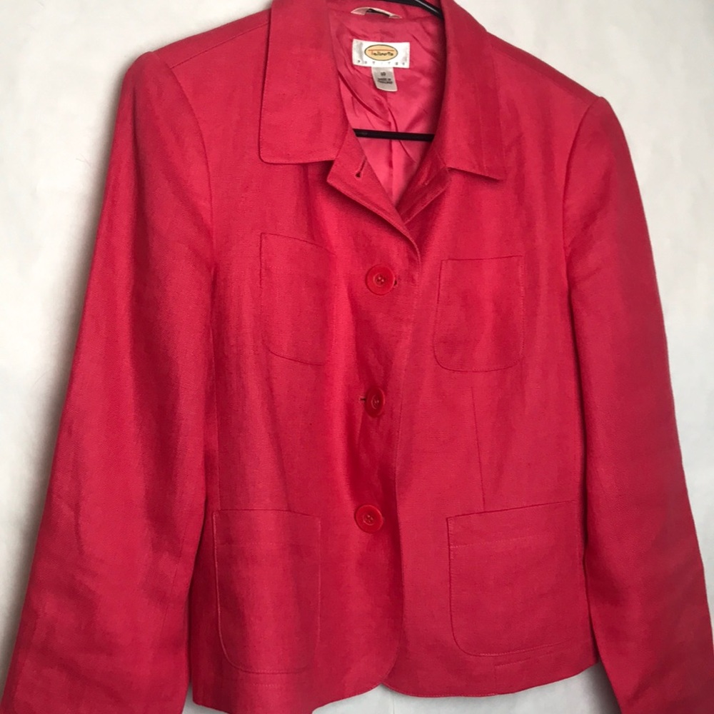 Talbots petite 10 linen blazer